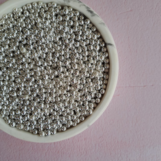 Silver 4mm Sprinkle - 60g