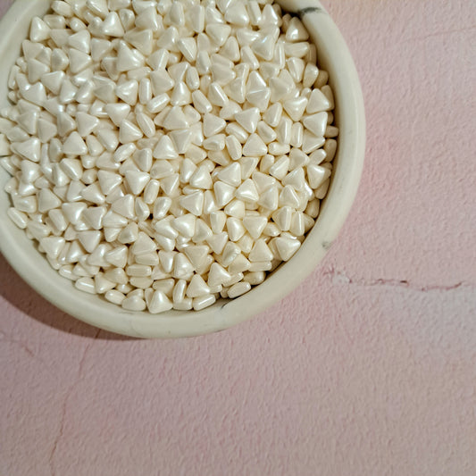 White Triangle Edible Sprinkle - 60g
