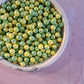Marble Green-Yellow 6mm Sprinkle - 60g