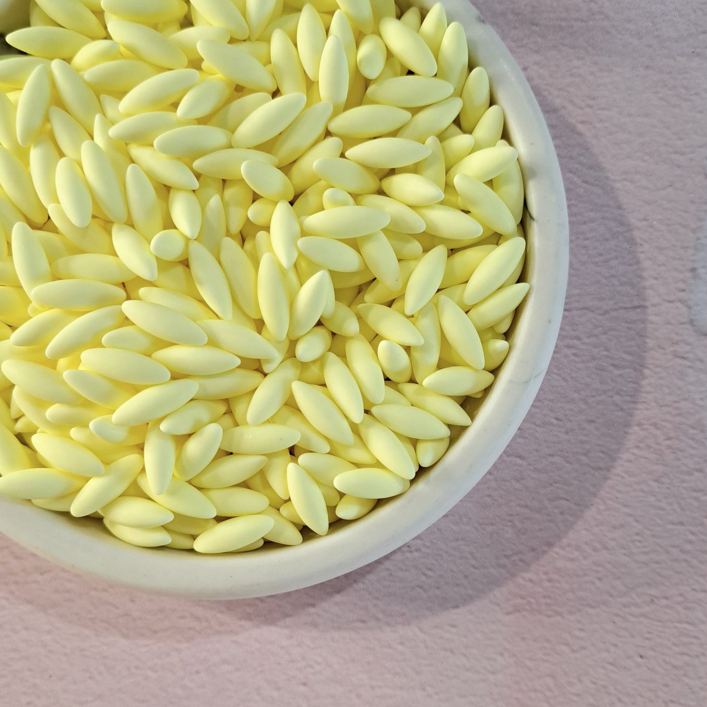 Matte Yellow Rice Rod Sprinkle - 60g