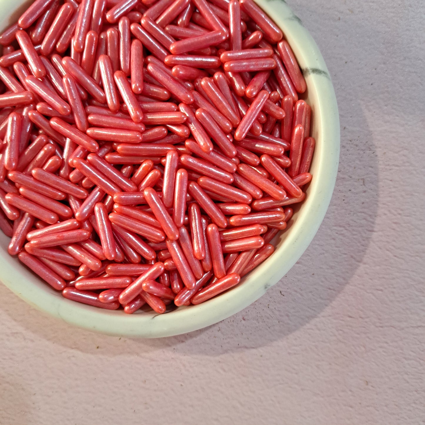 Red Mini Rod Sprinkle - 60g